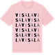 Pink Cotton t-shirt med Visala ordlek t-shirt
