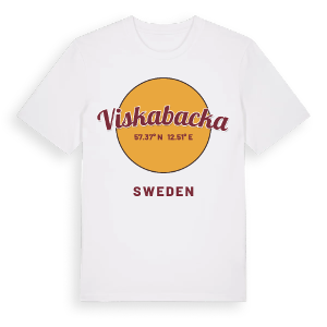 Viskabacka cirkel t-shirt – ekologisk bomull t-shirt från Pinshirt
