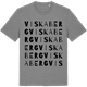 Mid Heather Gray t-shirt med Viskaberg ordlek t-shirt