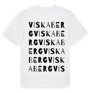 Viskaberg ordlek t-shirt – ekologisk bomull t-shirt från Pinshirt