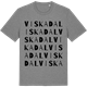Mid Heather Gray t-shirt med Viskadal ordlek t-shirt