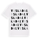 White t-shirt med Viskadal ordlek t-shirt