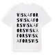 White t-shirt med Viskafors ordlek t-shirt