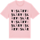 Pink Cotton t-shirt med Viskär ordlek t-shirt