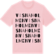 Pink Cotton t-shirt med Visnaholmen ordlek t-shirt
