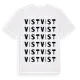 White t-shirt med Vist ordlek t-shirt