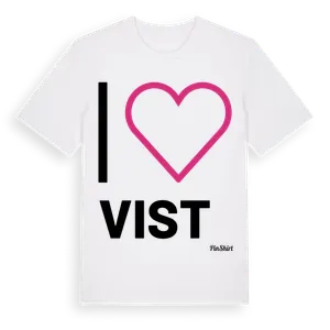 Jag älskar Vist t-shirt stort tryck – ekologisk bomull t-shirt från Pinshirt