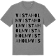 Mid Heather Gray t-shirt med Vistaholm ordlek t-shirt
