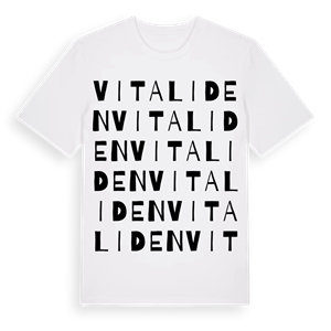 Vitaliden ordlek t-shirt – ekologisk bomull t-shirt från Pinshirt
