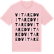 Pink Cotton t-shirt med Vitared ordlek t-shirt