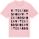 Pink Cotton t-shirt med Vitebärnsholm ordlek t-shirt