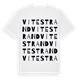 Vitestrand ordlek t-shirt