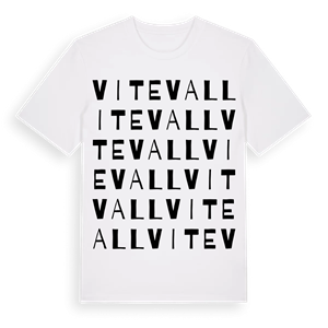Vitevall ordlek t-shirt – ekologisk bomull t-shirt från Pinshirt