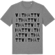 Mid Heather Gray t-shirt med Vithatt ordlek t-shirt