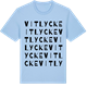 Blue Soul t-shirt med Vitlycke ordlek t-shirt