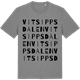 Mid Heather Gray t-shirt med Vitsippsdalen ordlek t-shirt