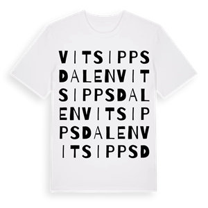 Vitsippsdalen ordlek t-shirt – ekologisk bomull t-shirt från Pinshirt