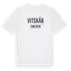 White t-shirt med Vitskär i Sverige t-shirt