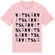 Pink Cotton t-shirt med Vitskär ordlek t-shirt