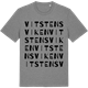 Mid Heather Gray t-shirt med Vitstensviken ordlek t-shirt