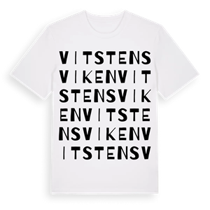 Vitstensviken ordlek t-shirt – ekologisk bomull t-shirt från Pinshirt