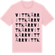 Pink Cotton t-shirt med Vittkärr ordlek t-shirt