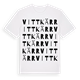 White t-shirt med Vittkärr ordlek t-shirt