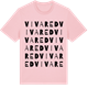 Pink Cotton t-shirt med Vivared ordlek t-shirt