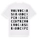 White t-shirt med Volvo Cars Brand Experience Centre ordlek t-shirt