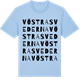 Blue Soul t-shirt med Vöstra Svederna ordlek t-shirt