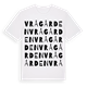White t-shirt med Vrågården ordlek t-shirt