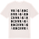 Vintage White t-shirt med Vrågården ordlek t-shirt