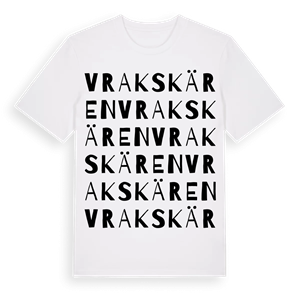 Vrakskären ordlek t-shirt – ekologisk bomull t-shirt från Pinshirt