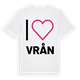 White t-shirt med Jag älskar Vrån t-shirt stort tryck