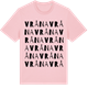 Pink Cotton t-shirt med Vråna ordlek t-shirt