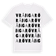 White t-shirt med Vrångarö ordlek t-shirt