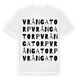 White t-shirt med Vrångatorp ordlek t-shirt