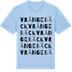 Blue Soul t-shirt med Vrångebäck ordlek t-shirt