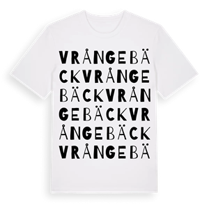Vrångebäck ordlek t-shirt – ekologisk bomull t-shirt från Pinshirt