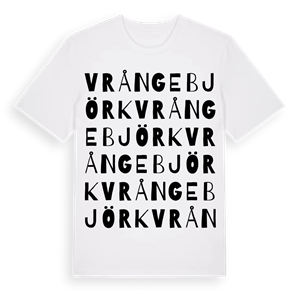 Vrångebjörk ordlek t-shirt – ekologisk bomull t-shirt från Pinshirt
