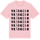 Pink Cotton t-shirt med Vrängebo ordlek t-shirt