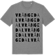 Mid Heather Gray t-shirt med Vrångedal ordlek t-shirt