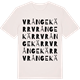Vintage White t-shirt med Vrångekärr ordlek t-shirt
