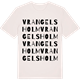 Vintage White t-shirt med Vrangelsholm ordlek t-shirt