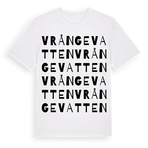Vrångevatten ordlek t-shirt – ekologisk bomull t-shirt från Pinshirt