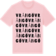 Pink Cotton t-shirt med Vrångö ordlek t-shirt