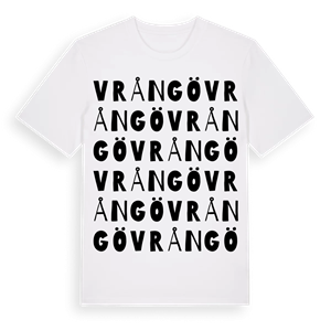 Vrångö ordlek t-shirt – ekologisk bomull t-shirt från Pinshirt
