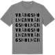Mid Heather Gray t-shirt med Vrångsholmen ordlek t-shirt