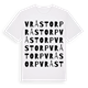 White t-shirt med Vråstorp ordlek t-shirt