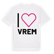 White t-shirt med Jag älskar Vrem t-shirt stort tryck